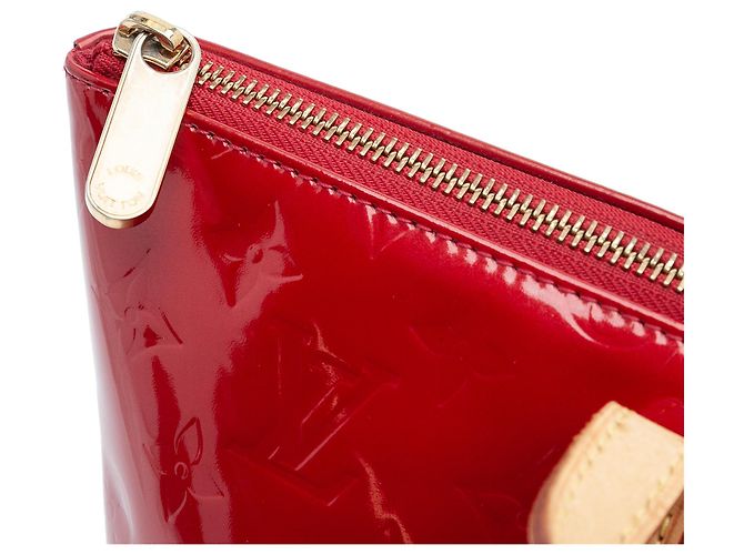 Louis Vuitton Red Monogram Vernis Bellevue PM Rosso - vista 10