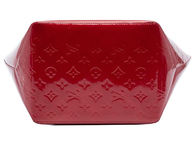 Louis Vuitton Red Monogram Vernis Bellevue PM Rosso - vista 3