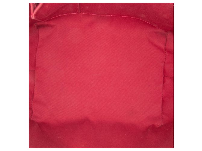 Louis Vuitton Red Monogram Vernis Bellevue PM Rosso - vista 4