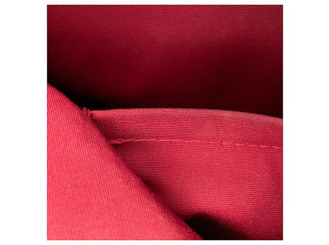Louis Vuitton Red Monogram Vernis Bellevue PM Rosso - vista 6