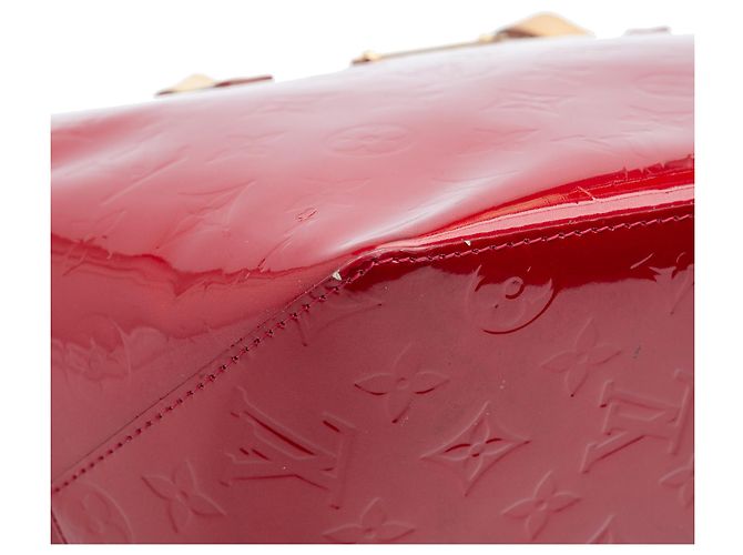 Louis Vuitton Red Monogram Vernis Bellevue PM Rosso - vista 8