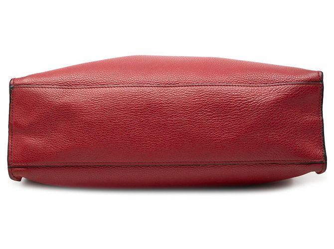 Borsa Tote Shopper Convertible Prada Red Vitello Daino Rosso - vista 3