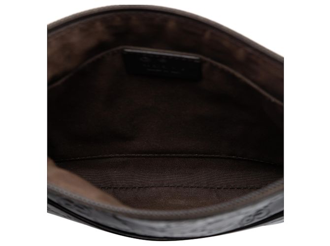 Gucci Marrone Guccissima Crossbody Marrone scuro - vista 4