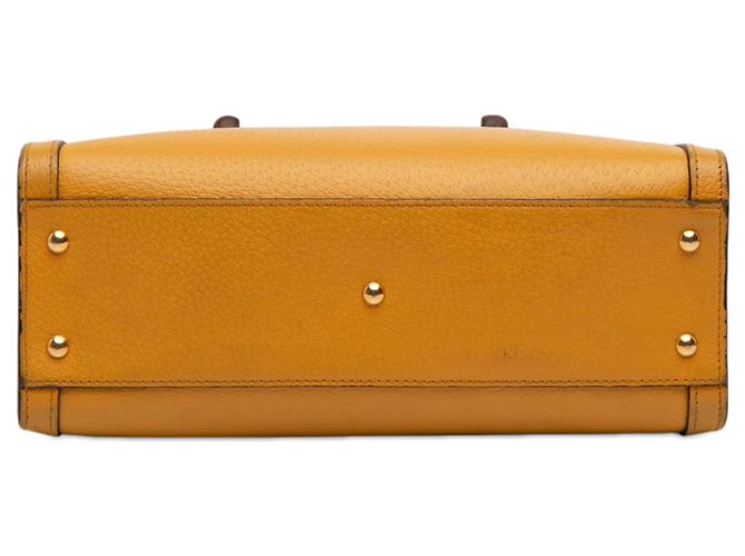 Borsa Gucci Yellow Medium Leather Bamboo Diana Giallo - vista 3