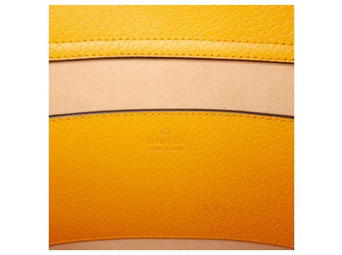 Borsa Gucci Yellow Medium Leather Bamboo Diana Giallo - vista 5
