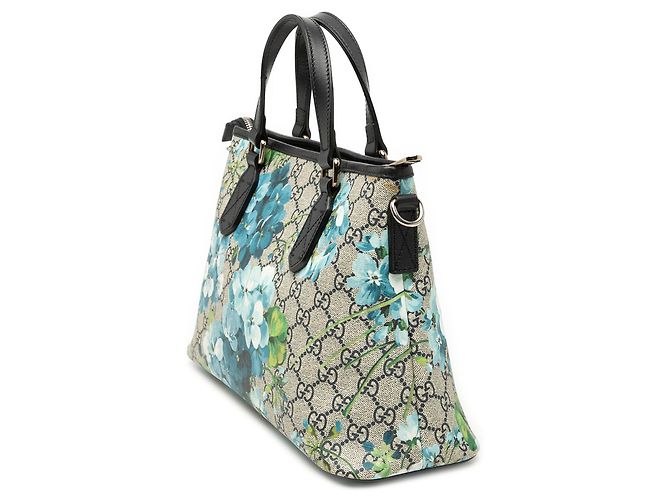 Borsa Gucci Beige GG Supreme Blooms - vista 2
