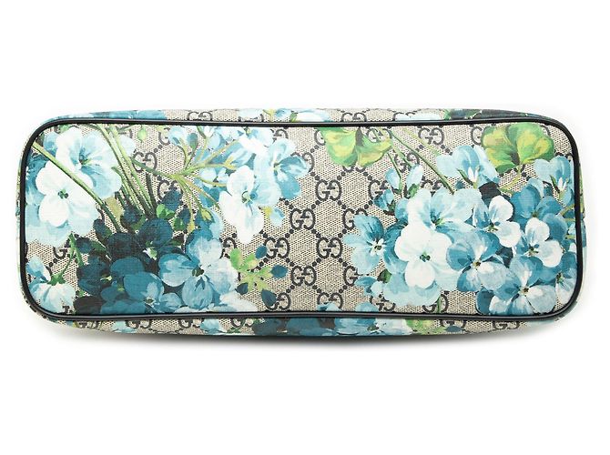 Borsa Gucci Beige GG Supreme Blooms - vista 3