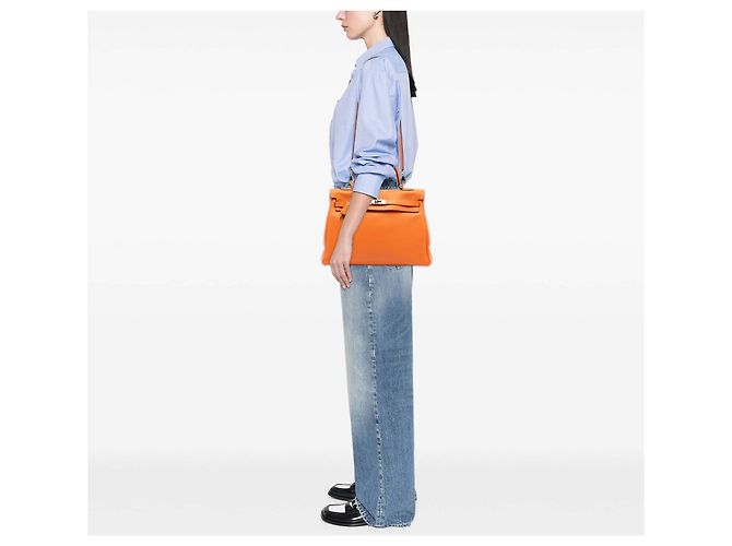 Hermès Orange Togo Kelly II Retourne 35 - view 8