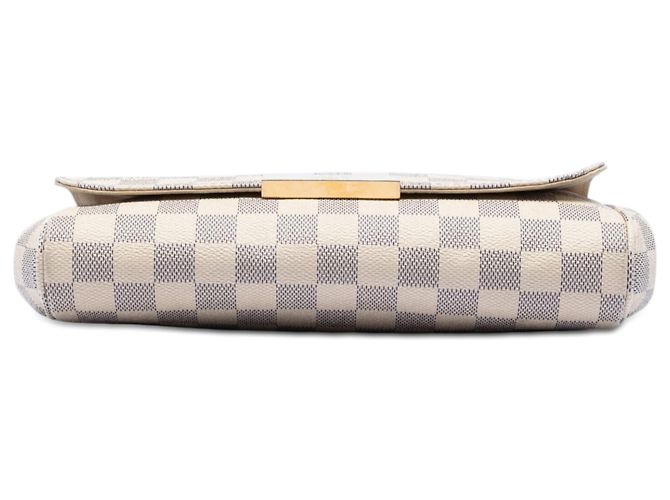 Louis Vuitton White Damier Azur Favorite MM Bianco - vista 3