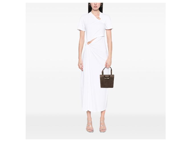 Borsa Gucci in scamosciato marrone con G quadrato Marrone scuro - vista 7