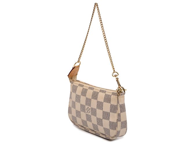 Louis Vuitton Mini Pochette Accessoires Damier Azur bianco - vista 2