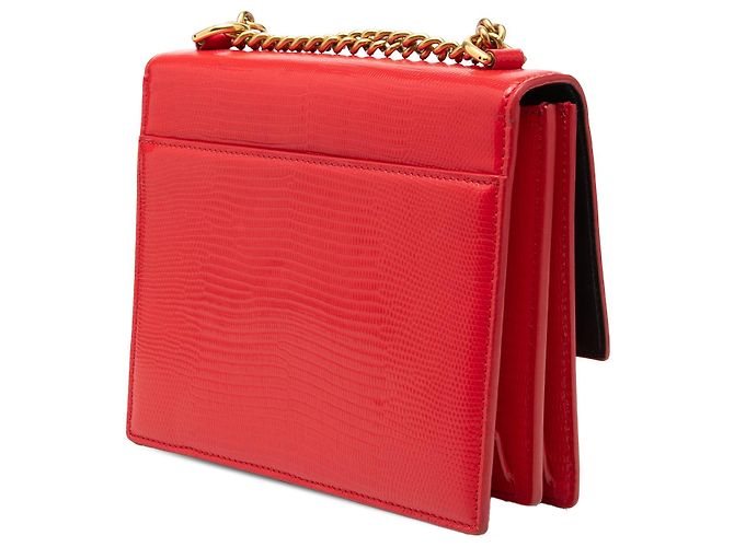 Borsa a tracolla Balenciaga Red Embossed Patent Sharp S Chain Rosso - vista 2