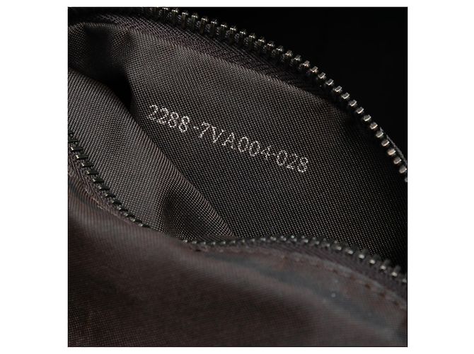 Borsa a tracolla Fendi in tela Zucchino beige - vista 6