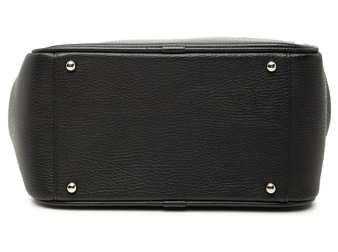 Borsa a mano in pelle nera Burberry Nero - vista 3