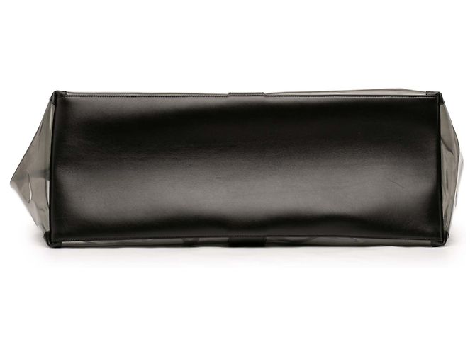 Saint Laurent Maxi Y Transparenter PVC Tote in Grau Braun - Ansicht 3
