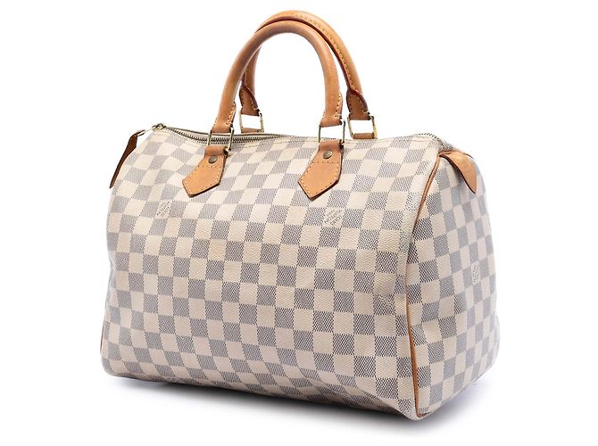 Louis Vuitton White Damier Azur Speedy 30 Bianco - vista 2