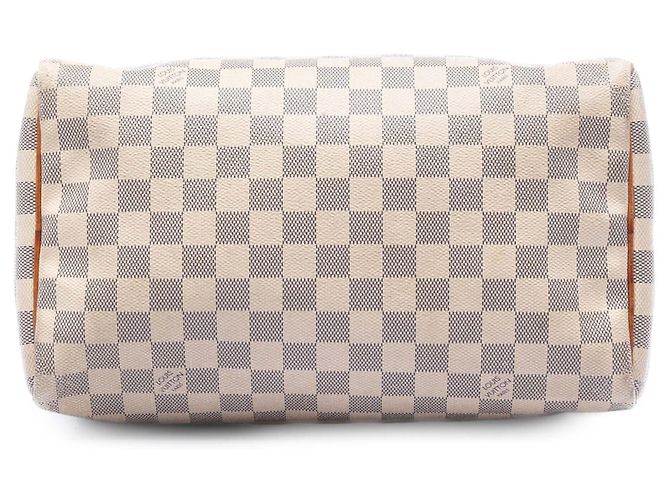 Louis Vuitton White Damier Azur Speedy 30 Bianco - vista 3