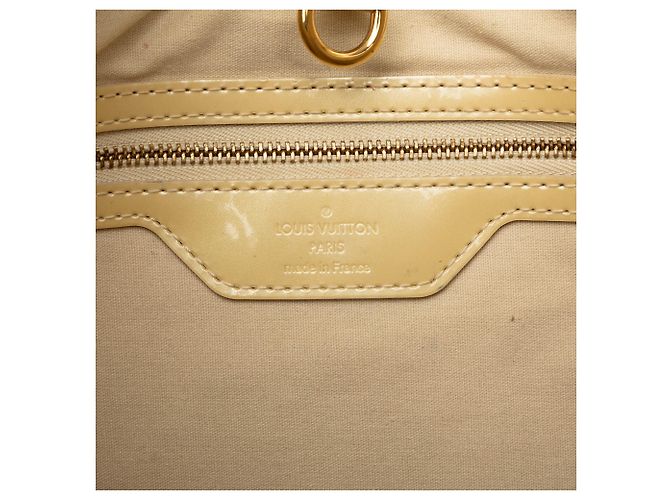 Louis Vuitton Yellow Monogram Vernis Wilshire MM Giallo - vista 5