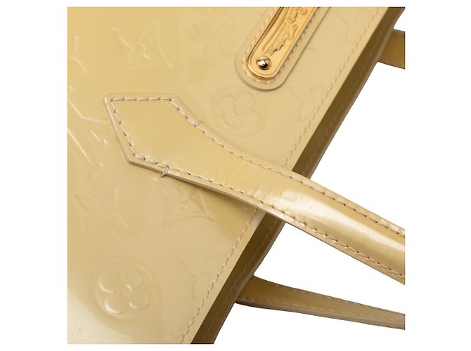 Louis Vuitton Yellow Monogram Vernis Wilshire MM Giallo - vista 8