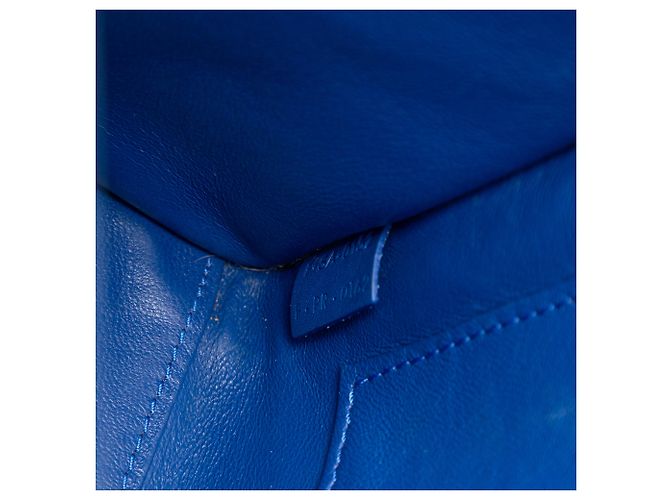 Céline Borsa Tote Celine Blue Nano Leather Luggage - vista 6