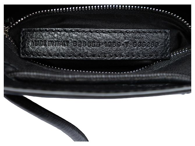 Tote in pelle nera Balenciaga XXS Nero - vista 6