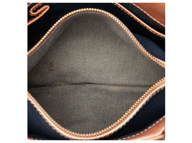 16 Céline Celine Blue Macadam Denim Handtasche Blau - Ansicht 4