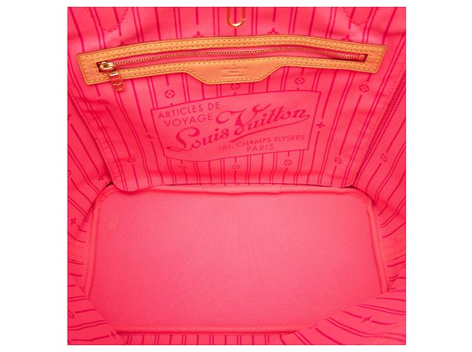 Louis Vuitton Marrone Monogram Roses Neverfull MM - vista 4