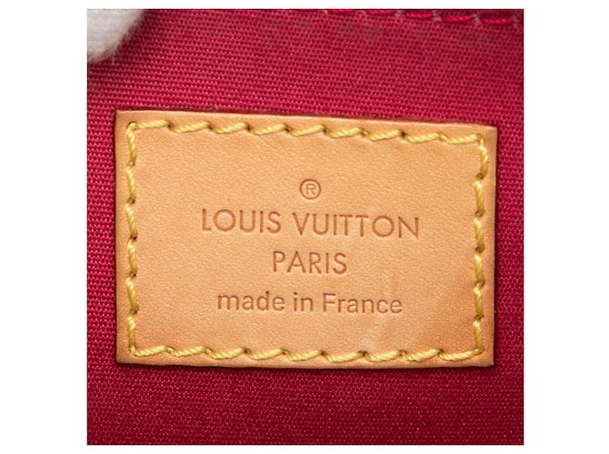 Louis Vuitton Alma BB in monogramma vernis rosso - vista 5