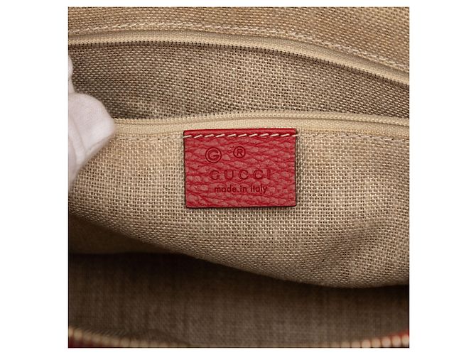 Borsa Gucci Red Dollar Calfskin GG Charm - vista 5