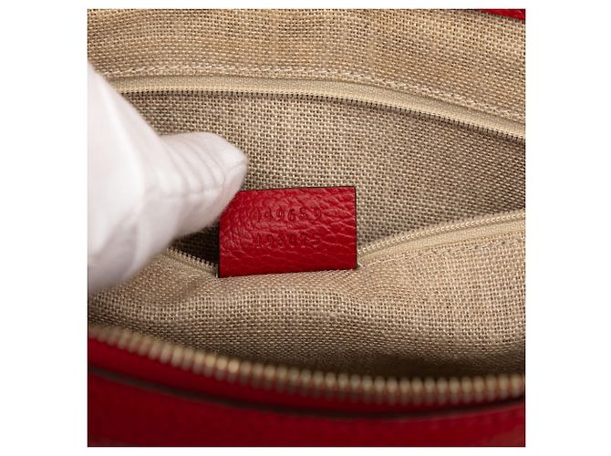 Borsa Gucci Red Dollar Calfskin GG Charm - vista 6