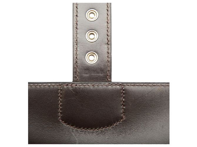 Hermès Brown Box Calf Sac A Depeches 38 Dark brown - view 8