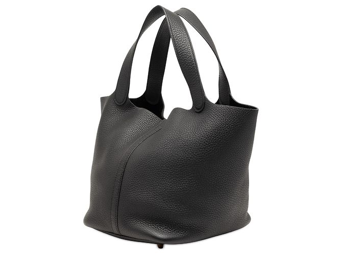 Hermès Black Clemence Picotin Lock 22 Nero - vista 2