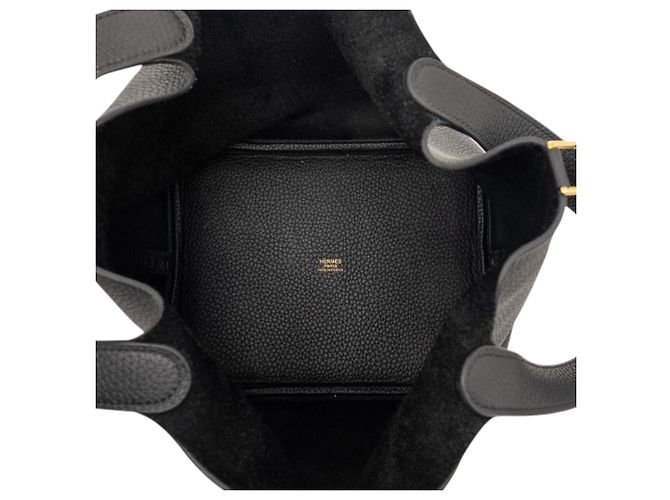 Hermès Black Clemence Picotin Lock 22 Nero - vista 4