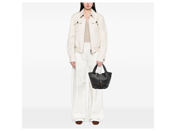 Hermès Black Clemence Picotin Lock 22 Nero - vista 7