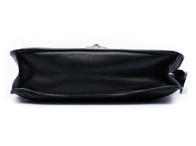 Céline Borsa a tracolla bustina con zip in pelle bicolore nera Celine Nero - vista 3