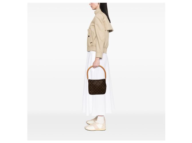 Louis Vuitton Marrón Monogram Looping MM Castaño - vista 7