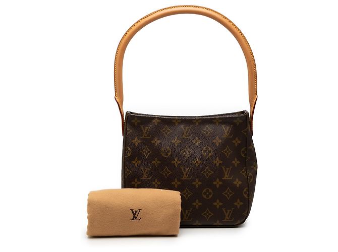 Louis Vuitton Marrón Monogram Looping MM Castaño - vista 8