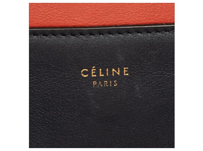 Céline Bolsa de ombro com estrutura em couro de vitelo liso brilhante preto Medium da Celine - vista 5