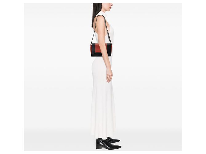 Céline Bolsa de ombro com estrutura em couro de vitelo liso brilhante preto Medium da Celine - vista 7