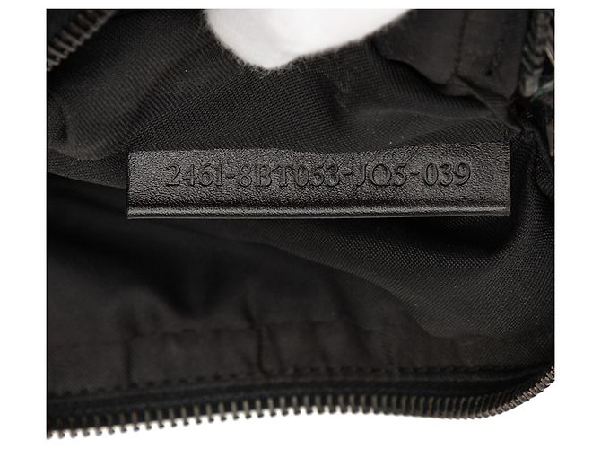 Fendi Borsa a tracolla in tela Zucchino nera Nero - vista 6