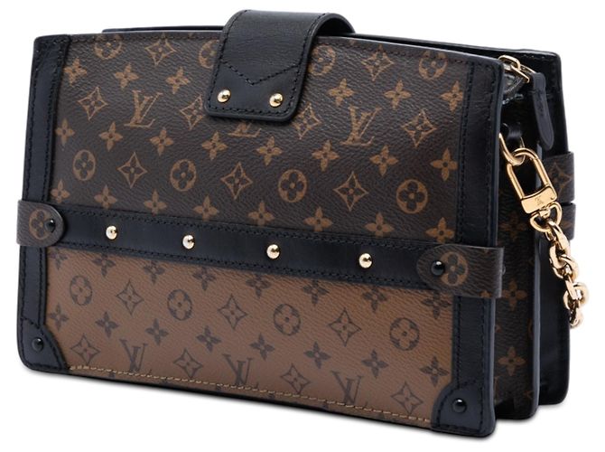 Louis Vuitton Brown Monogram Reverse Trunk Clutch - view 2