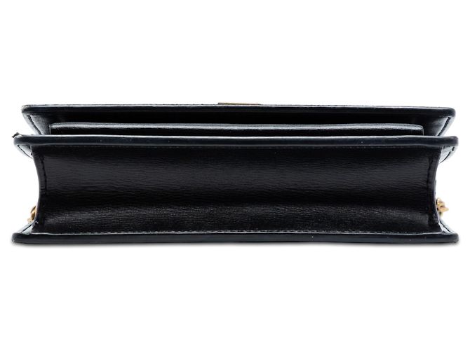 Borsa a mano Monogram Sunset in scamosciato e pelle di vitello nera Medium di Saint Laurent Nero - vista 3