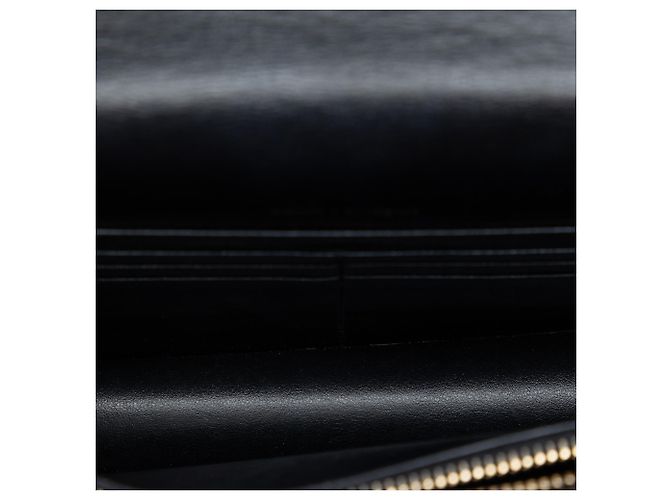 Borsa a mano Monogram Sunset in scamosciato e pelle di vitello nera Medium di Saint Laurent Nero - vista 5