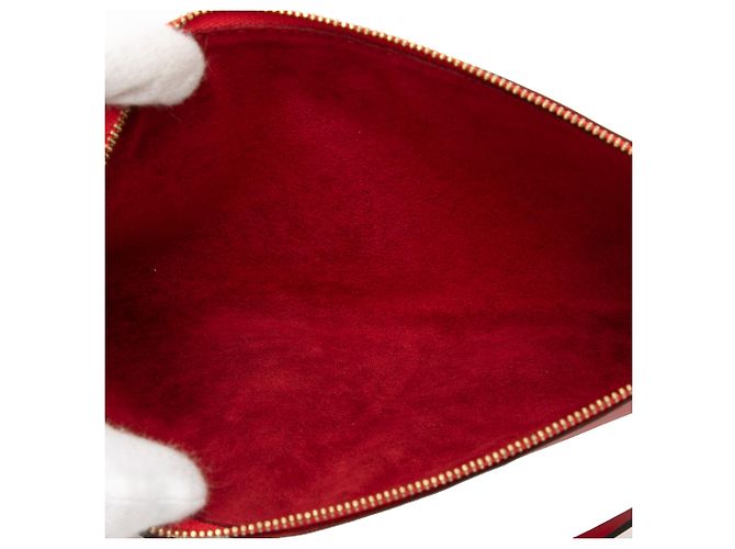 Louis Vuitton Pochette Accessoires in Epi rosso - vista 4