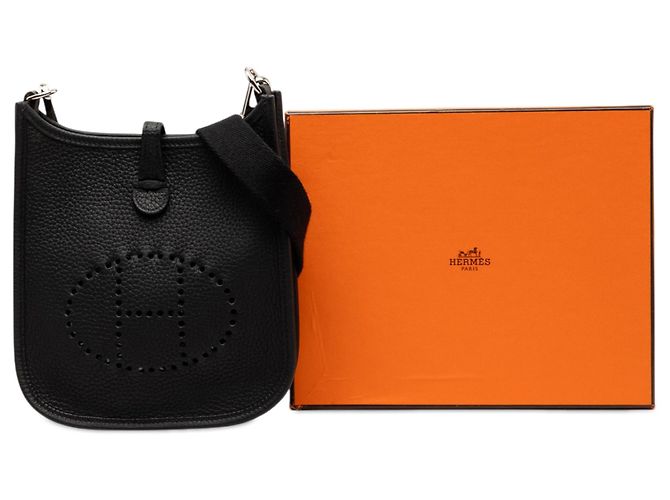 Hermès Black Clemence Evelyne 16 Amazone Nero - vista 8