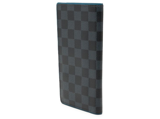 Portafoglio lungo Louis Vuitton Black Damier Graphite Brazza Nero - vista 2