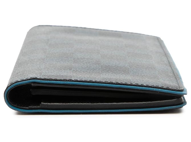 Portafoglio lungo Louis Vuitton Black Damier Graphite Brazza Nero - vista 3