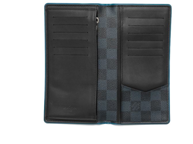 Portafoglio lungo Louis Vuitton Black Damier Graphite Brazza Nero - vista 4