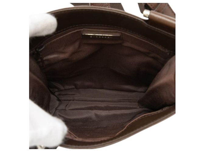 Borsa a tracolla in tela Burberry Beige House Check - vista 4