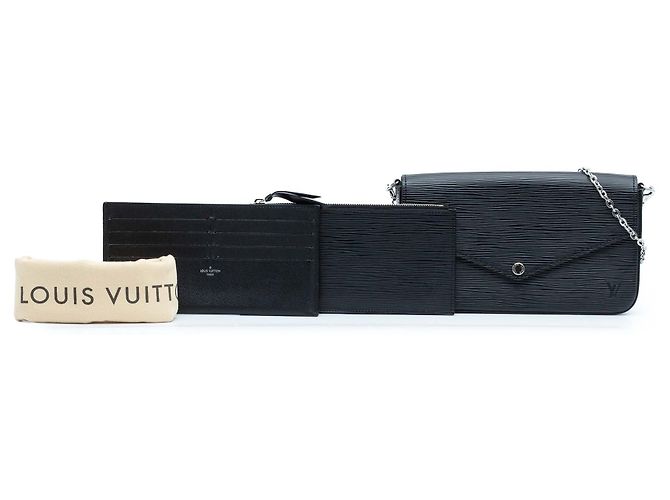 Pochette Félicie Pochette Felicie in pelle Epi nera Louis Vuitton Nero - vista 11